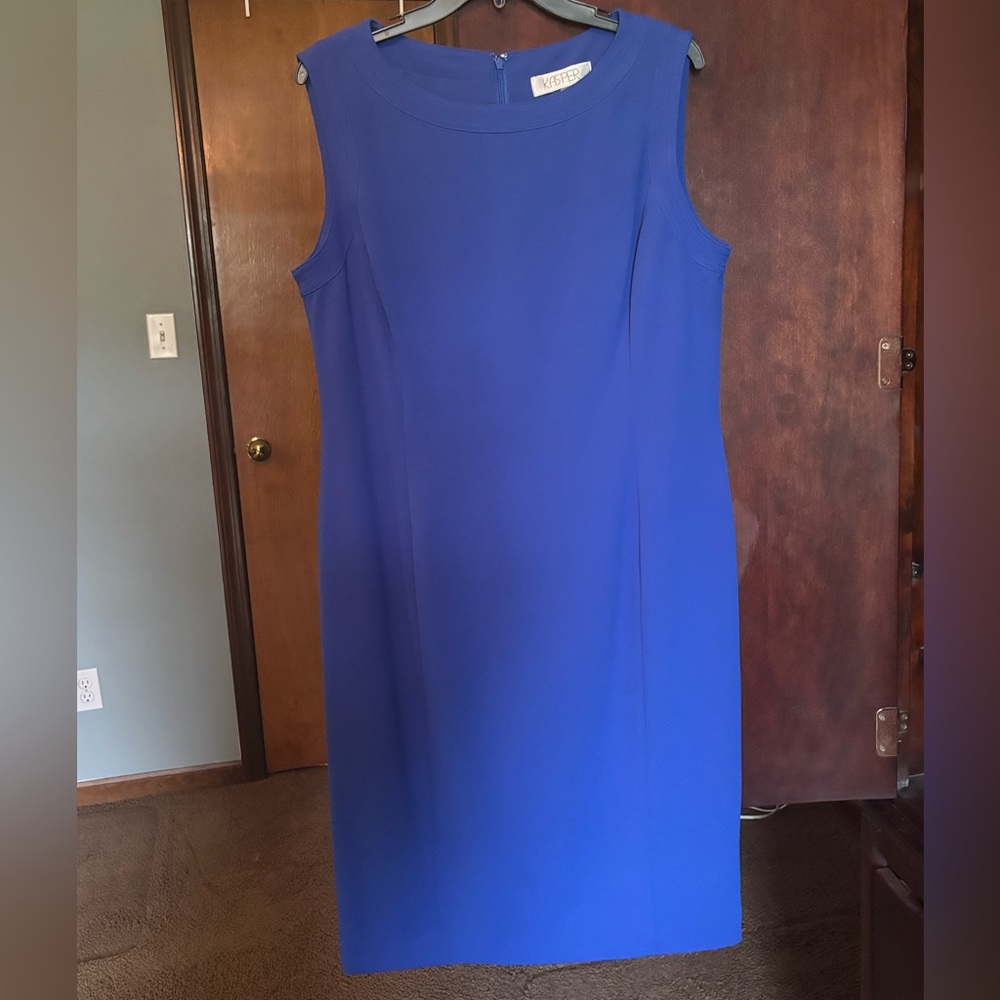 Kasper Royal Blue Midi Dress